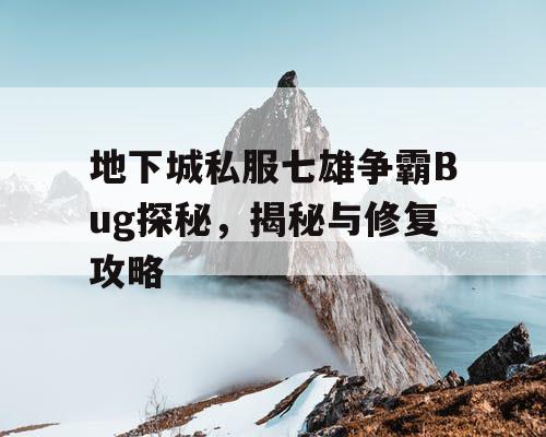 地下城私服七雄争霸Bug探秘，揭秘与修复攻略