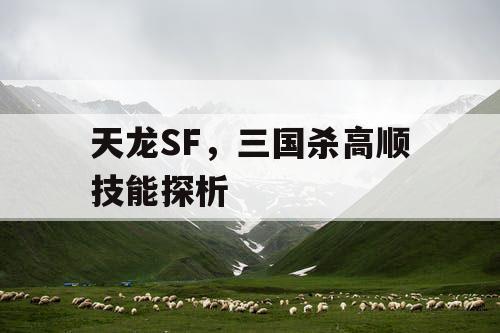 天龙SF，三国杀高顺技能探析