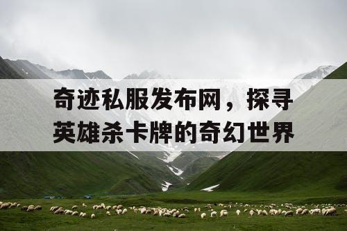 奇迹私服发布网,探寻英雄杀卡牌的奇幻世界 奇迹私服发布网,探寻英雄杀卡牌的奇幻世界