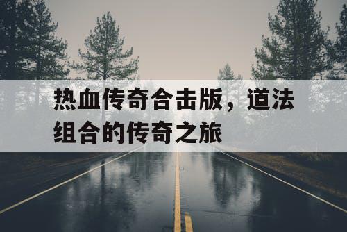 热血传奇合击版，道法组合的传奇之旅