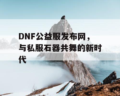 DNF公益服发布网,与私服石器共舞的新时代 DNF公益服发布网,与私服石器共舞的新时代