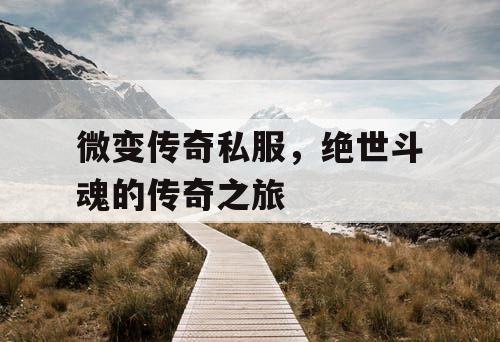 微变传奇私服,绝世斗魂的传奇之旅 微变传奇私服,绝世斗魂的传奇之旅