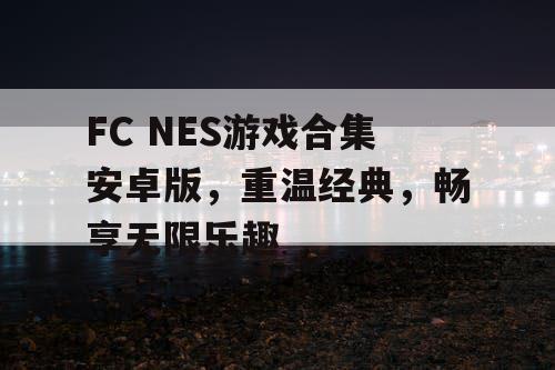 FC NES游戏合集安卓版,重温经典,畅享无限乐趣 FC NES游戏合集安卓版,重温经典,畅享无限乐趣