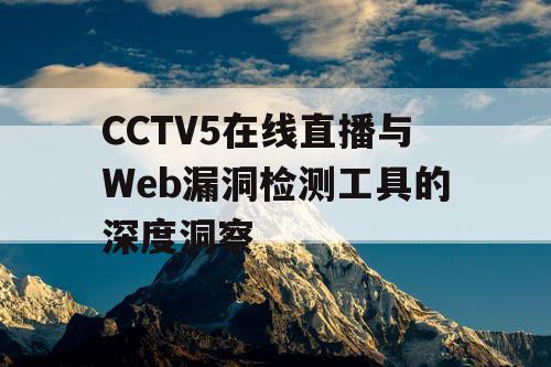 CCTV5在线直播与Web漏洞检测工具的深度洞察 CCTV5在线直播与Web漏洞检测工具的深度洞察
