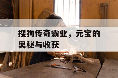 搜狗传奇霸业，元宝的奥秘与收获