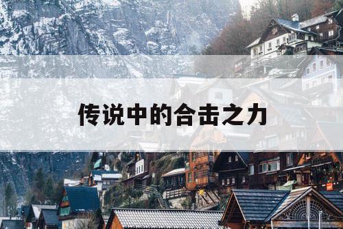 传说中的合击之力 传说中的合击之力