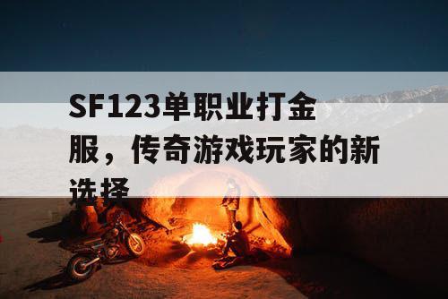 SF123单职业打金服,传奇游戏玩家的新选择 SF123单职业打金服,传奇游戏玩家的新选择
