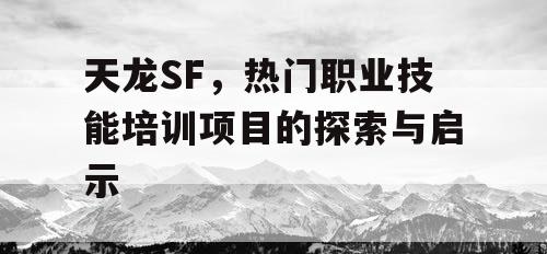 天龙SF,热门职业技能培训项目的探索与启示 天龙SF,热门职业技能培训项目的探索与启示