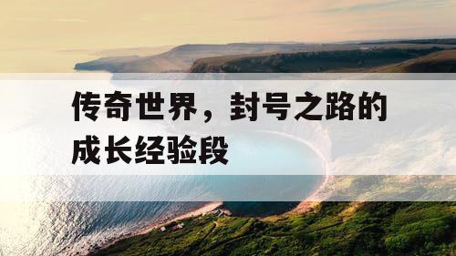 传奇世界,封号之路的成长经验段 传奇世界,封号之路的成长经验段