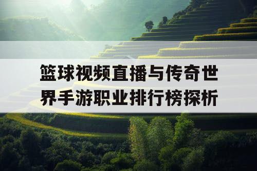 篮球视频直播与传奇世界手游职业排行榜探析