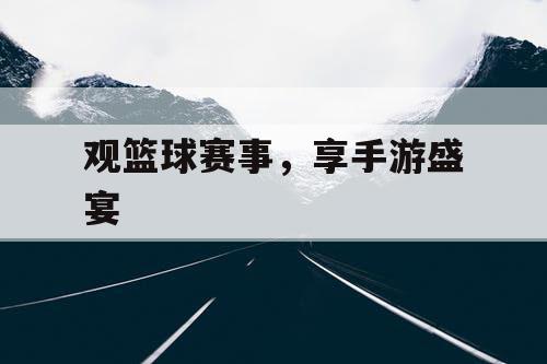 观篮球赛事，享手游盛宴