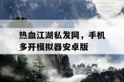 热血江湖私发网,手机多开模拟器安卓版 热血江湖私发网,手机多开模拟器安卓版