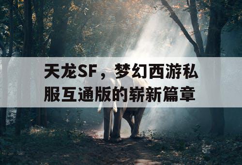 天龙SF,梦幻西游私服互通版的崭新篇章 天龙SF,梦幻西游私服互通版的崭新篇章
