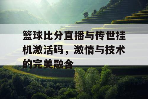 篮球比分直播与传世挂机激活码,激情与技术的完美融合 篮球比分直播与传世挂机激活码,激情与技术的完美融合