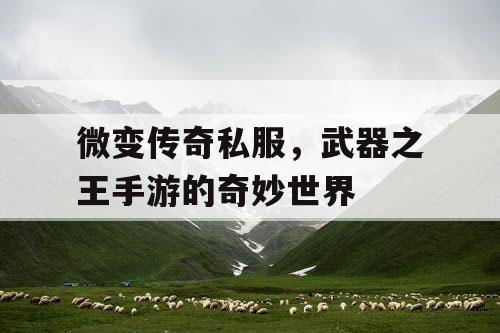 微变传奇私服，武器之王手游的奇妙世界