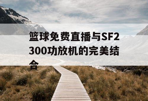 篮球免费直播与SF2300功放机的完美结合 篮球免费直播与SF2300功放机的完美结合