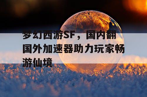 梦幻西游SF，国内翻国外加速器助力玩家畅游仙境