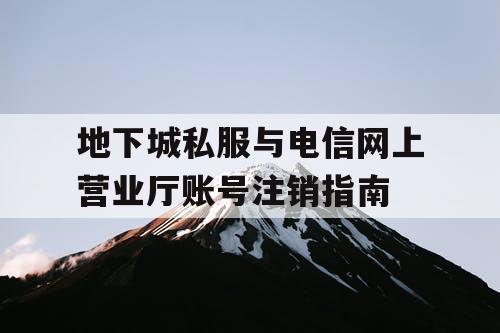 地下城私服与电信网上营业厅账号注销指南 地下城私服与电信网上营业厅账号注销指南