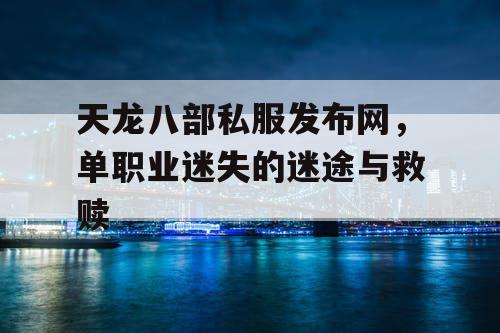 天龙八部私服发布网,单职业迷失的迷途与救赎 天龙八部私服发布网,单职业迷失的迷途与救赎