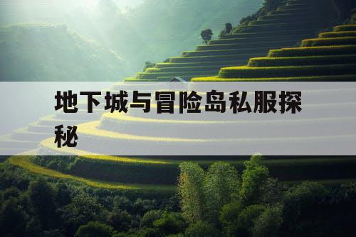 地下城与冒险岛私服探秘 地下城与冒险岛私服探秘