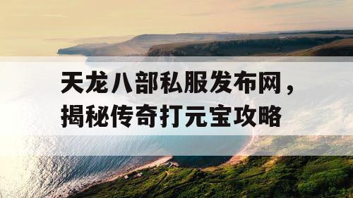 天龙八部私服发布网,揭秘传奇打元宝攻略 天龙八部私服发布网,揭秘传奇打元宝攻略