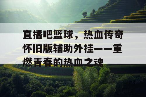 直播吧篮球,热血传奇怀旧版辅助外挂——重燃青春的热血之魂 直播吧篮球,热血传奇怀旧版辅助外挂——重燃青春的热血之魂
