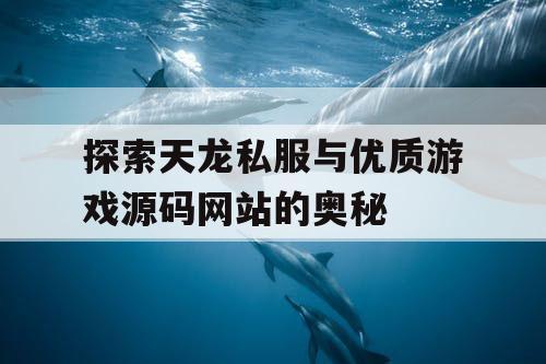 探索天龙私服与优质游戏源码网站的奥秘 探索天龙私服与优质游戏源码网站的奥秘