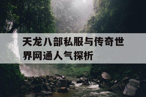天龙八部私服与传奇世界网通人气探析