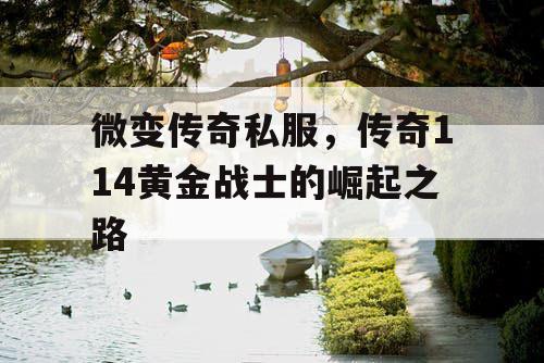 微变传奇私服，传奇114黄金战士的崛起之路