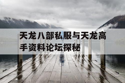 天龙八部私服与天龙高手资料论坛探秘 天龙八部私服与天龙高手资料论坛探秘