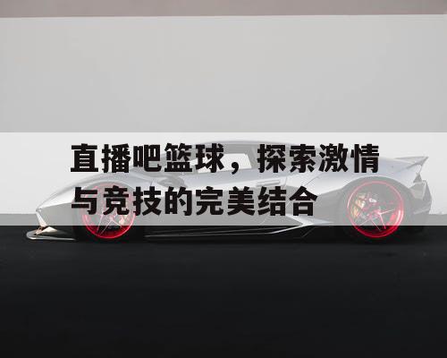 直播吧篮球，探索激情与竞技的完美结合