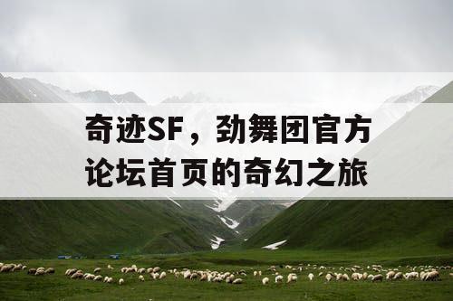 奇迹SF，劲舞团官方论坛首页的奇幻之旅