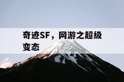 奇迹SF,网游之超级变态 奇迹SF,网游之超级变态