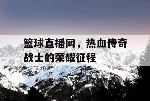 篮球直播网，热血传奇战士的荣耀征程