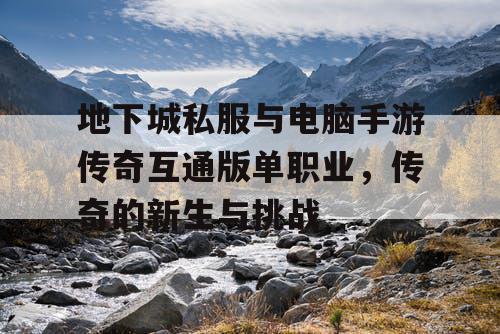 地下城私服与电脑手游传奇互通版单职业，传奇的新生与挑战