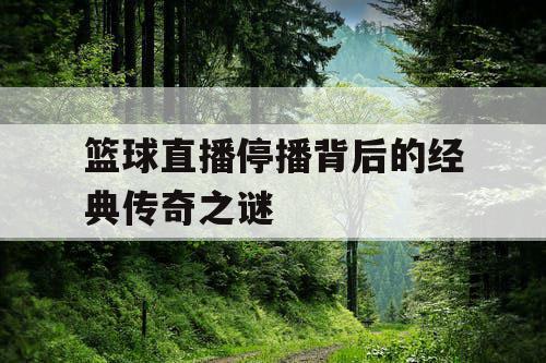 篮球直播停播背后的经典传奇之谜 篮球直播停播背后的经典传奇之谜