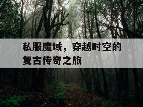 私服魔域,穿越时空的复古传奇之旅 私服魔域,穿越时空的复古传奇之旅