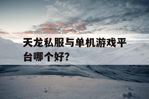 天龙私服与单机游戏平台哪个好? 天龙私服与单机游戏平台哪个好?
