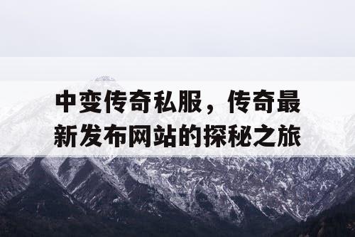中变传奇私服，传奇最新发布网站的探秘之旅