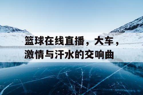 篮球在线直播,大车,激情与汗水的交响曲 篮球在线直播,大车,激情与汗水的交响曲