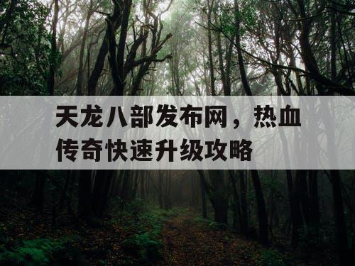 天龙八部发布网,热血传奇快速升级攻略 天龙八部发布网,热血传奇快速升级攻略