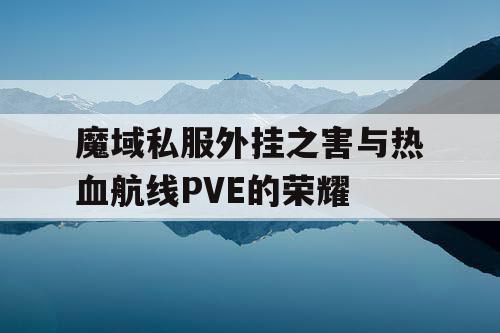 魔域私服外挂之害与热血航线PVE的荣耀