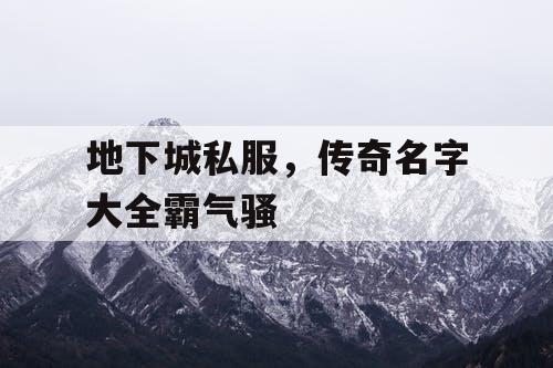 地下城私服,传奇名字大全霸气骚 地下城私服,传奇名字大全霸气骚