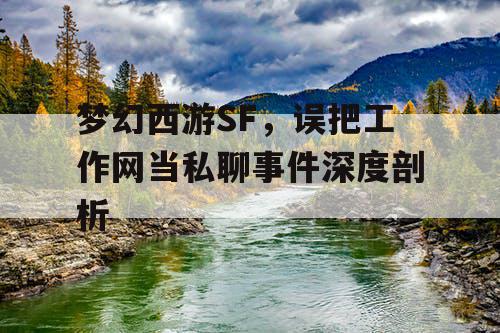梦幻西游SF，误把工作网当私聊事件深度剖析