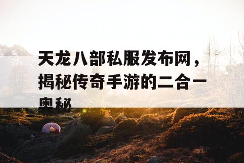 天龙八部私服发布网，揭秘传奇手游的二合一奥秘