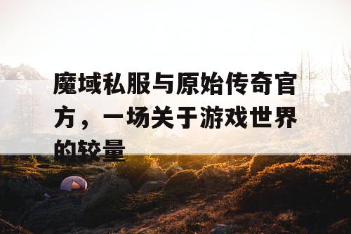 魔域私服与原始传奇官方，一场关于游戏世界的较量