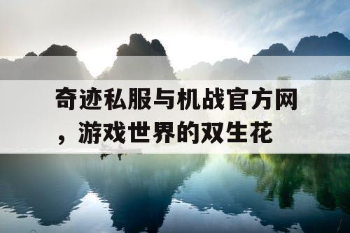 奇迹私服与机战官方网，游戏世界的双生花