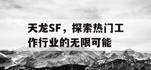 天龙SF,探索热门工作行业的无限可能 天龙SF,探索热门工作行业的无限可能