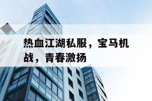 热血江湖私服,宝马机战,青春激扬 热血江湖私服,宝马机战,青春激扬