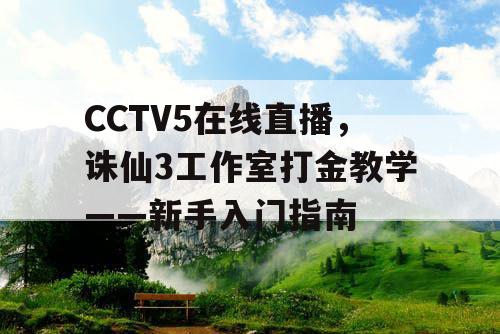 CCTV5在线直播,诛仙3工作室打金教学——新手入门指南 CCTV5在线直播,诛仙3工作室打金教学——新手入门指南